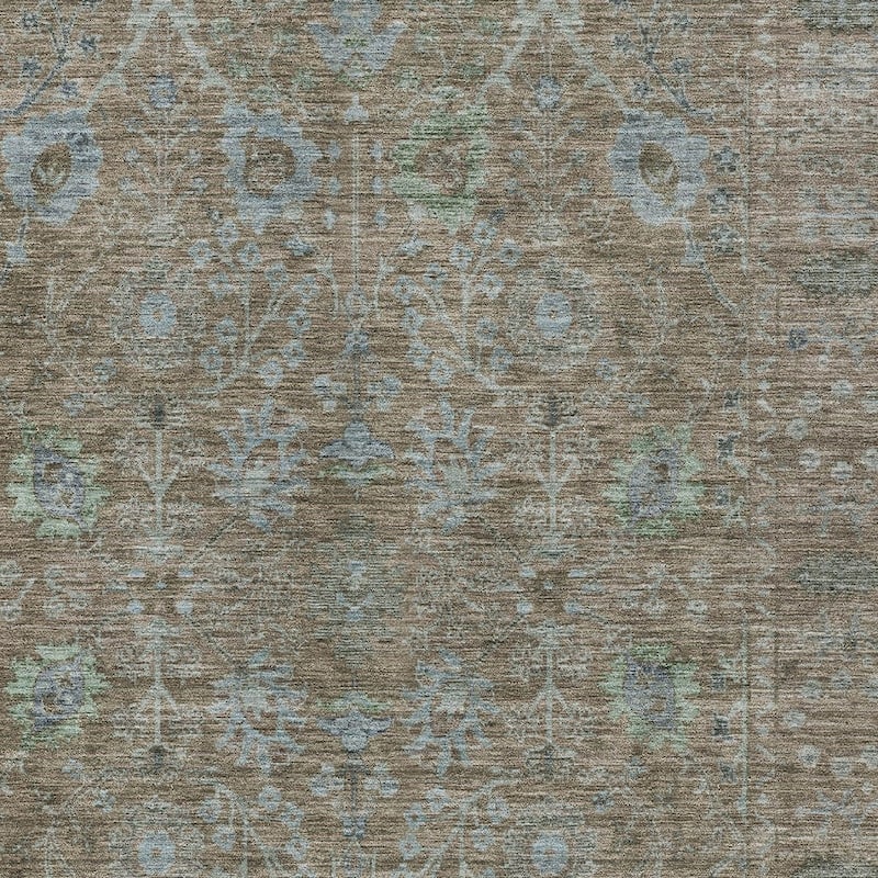 HomeRoots Oriental Traditional Rectangle Outdoor Rug