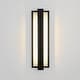 preview thumbnail 20 of 23, Rennnsan Modern Black Rectangular Linear LED Outdoor Wall Lights/Sconce Lighting