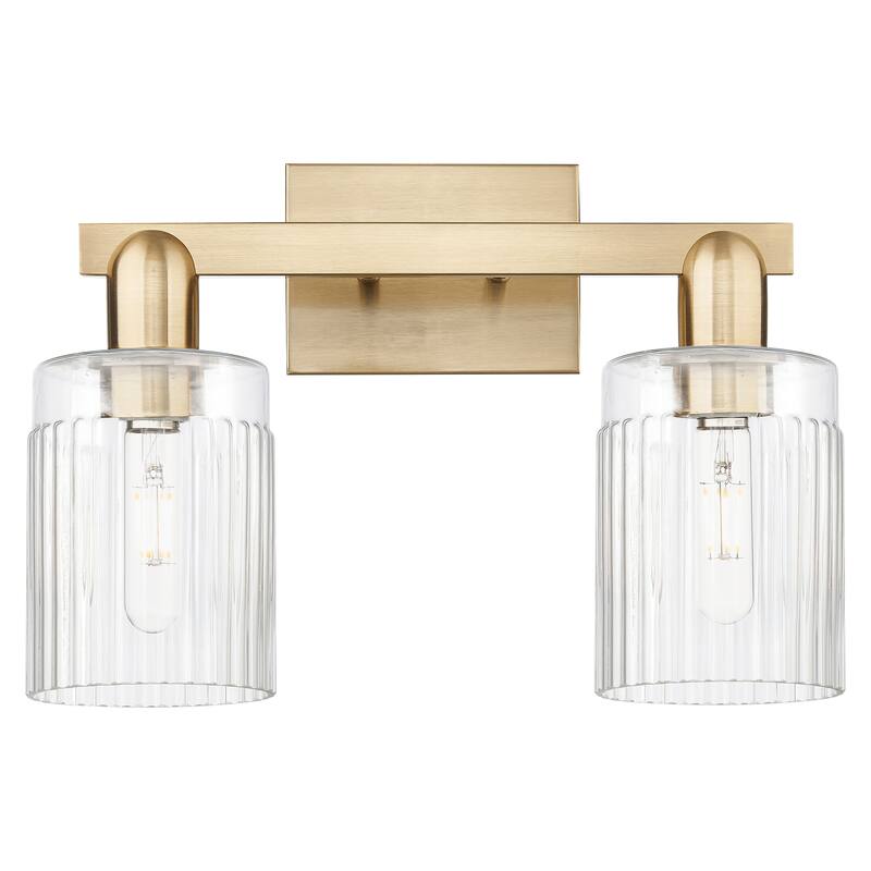 Innovations Lighting Endless Possibilities Arcadia - Hadley - 2 Light 16" Bath Vanity Light - Clear/Champagne Bronze