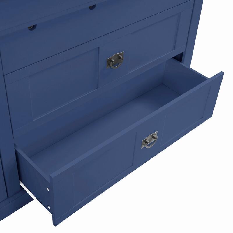 Freestanding 78.3" Kitchen Pantry with Hutch, Large Kitchen Pantry Storage with Drawers,Door Shelf and Adjustable Shelves