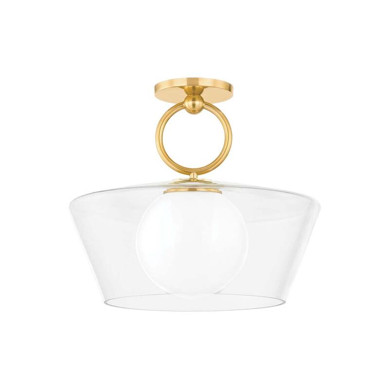 Hudson Valley Lighting 9517 Elmsford 16" Wide Pendant - Aged Brass