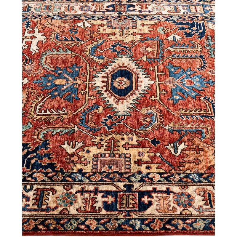 Serapi One-of-a-Kind Hand-Knotted Area Rug - Red - 4' 2" x 6' 3"