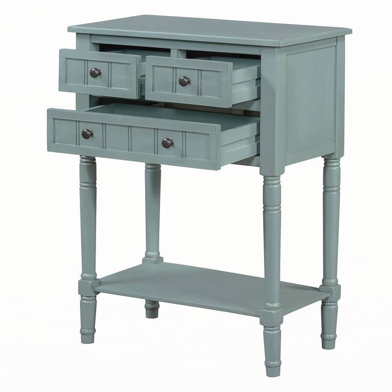 Narrow Console Table(Light Blue)