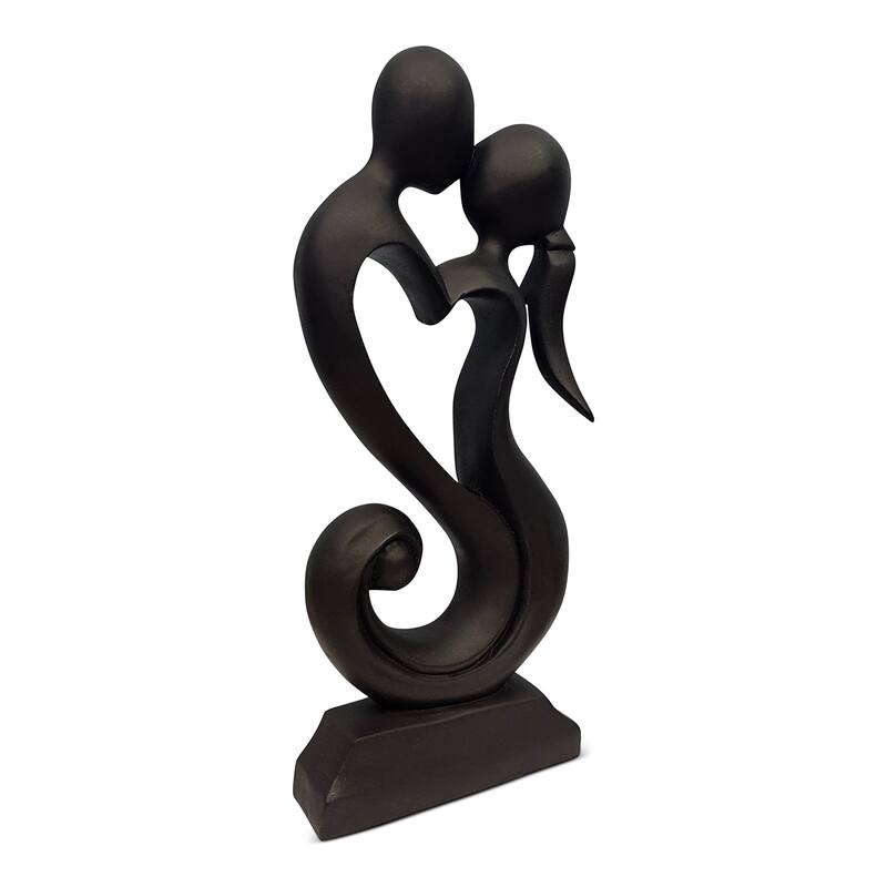 12" Wooden Handmade Abstract Sculpture Statue Handcrafted "Eternal Love" Gift Decorative Home Décor