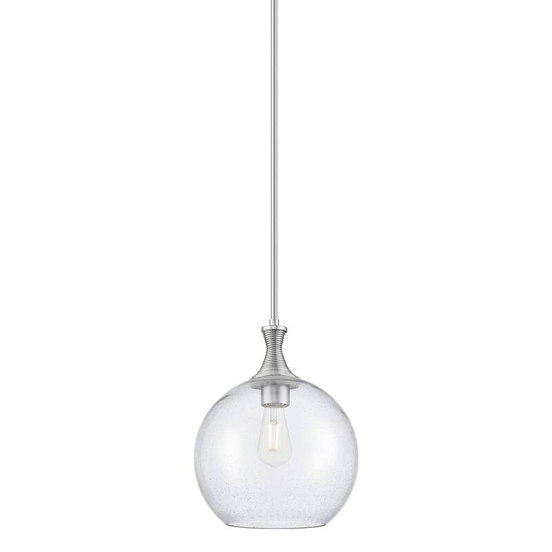 Innovations Lighting 415-1S-15-12 Astor Pendant Astor 12" Wide Pendant - Satin Nickel / Seedy