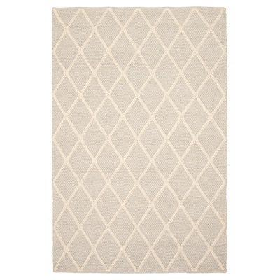 ECARPETGALLERY Braid weave Sienna Grey Wool Rug - 5'0 x 7'9