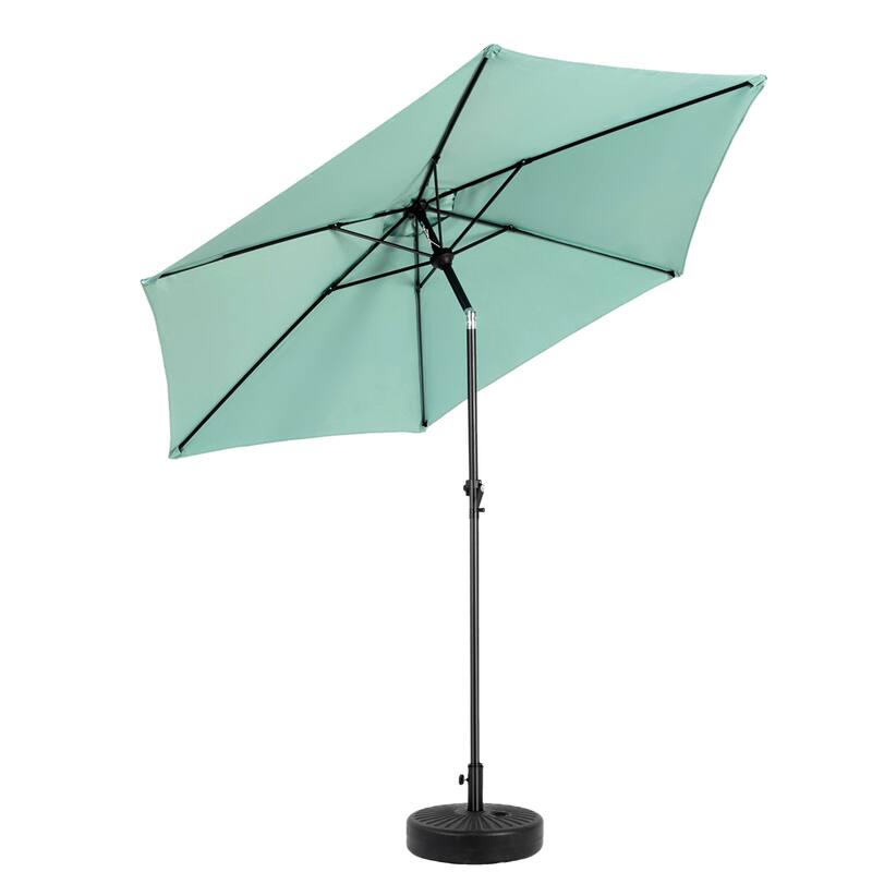 104" Patio Umbrella with Push Button Tilt,6 Ribs and Crank (No Base)