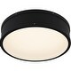 preview thumbnail 3 of 4, Ahoy Integrated LED Matte Black Flush Mount