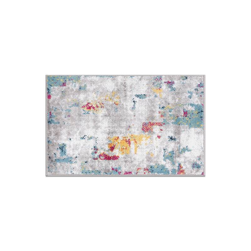 Contemporary Vibrant Abstract Design Area Rug