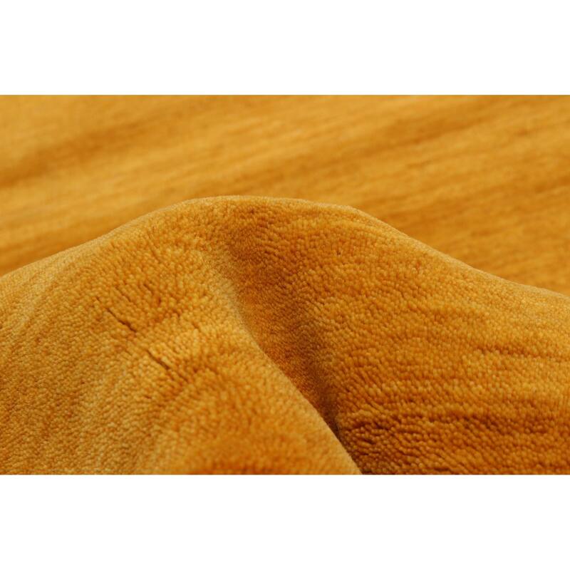 Kashkuli Gabbeh Gold Rug 4'10" x 4'10" - 4'10 x 4'10