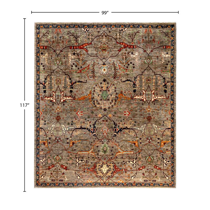 Serapi One-of-a-Kind Hand-Knotted Area Rug - Brown - 8' 3" x 9' 9"