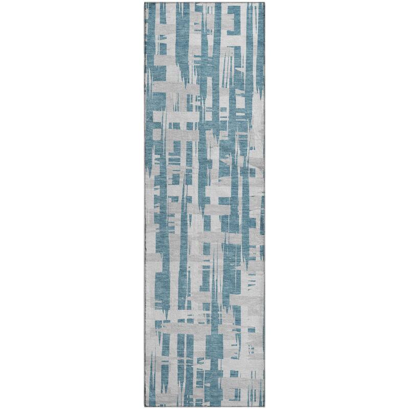 Premium Washable Super Soft Contemporary Plaid Mayfield Rug