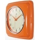 preview thumbnail 9 of 63, Infinity Instruments Retro 9.25-inch Square Wall Clock - 9.25 x 1.875 x 9.5