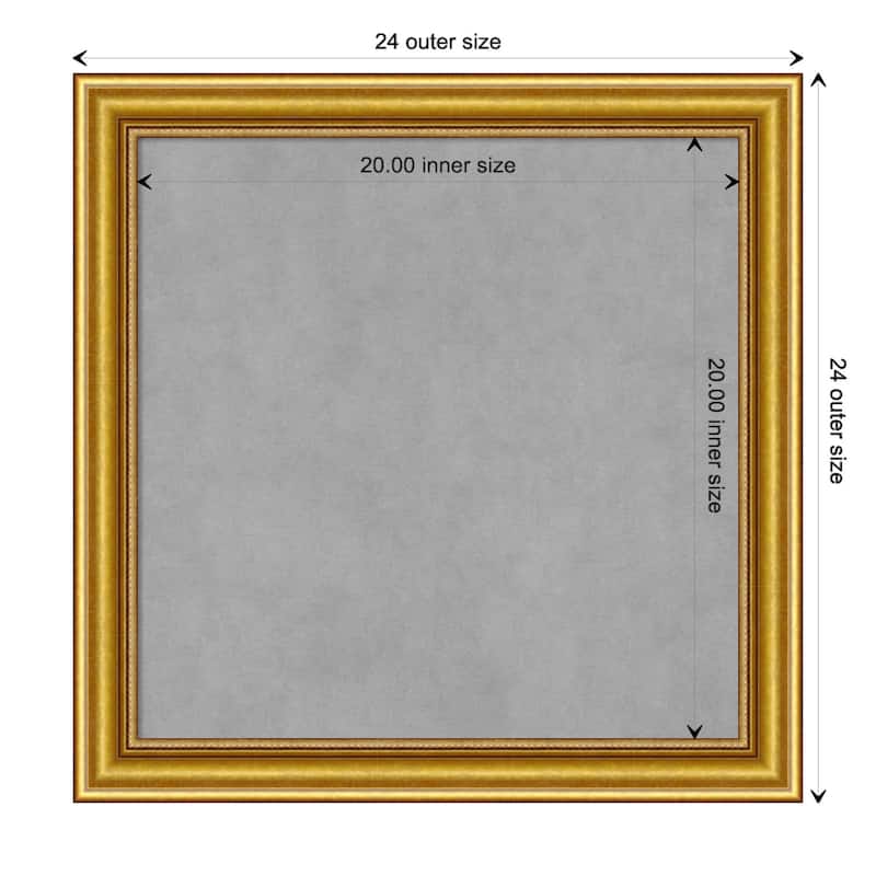 Amanti Art Townhouse Gold Framed Magnetic Board - Board Size 20x20