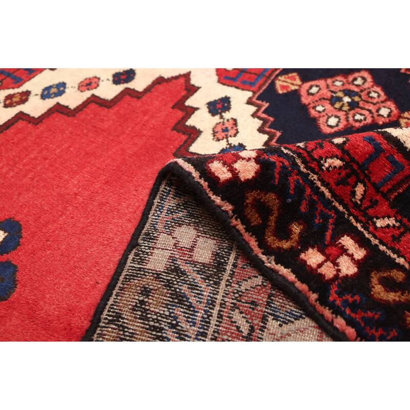 ECARPETGALLERY Hand-knotted Anatolian Vintage Red Wool Rug - 4'10 x 6'5