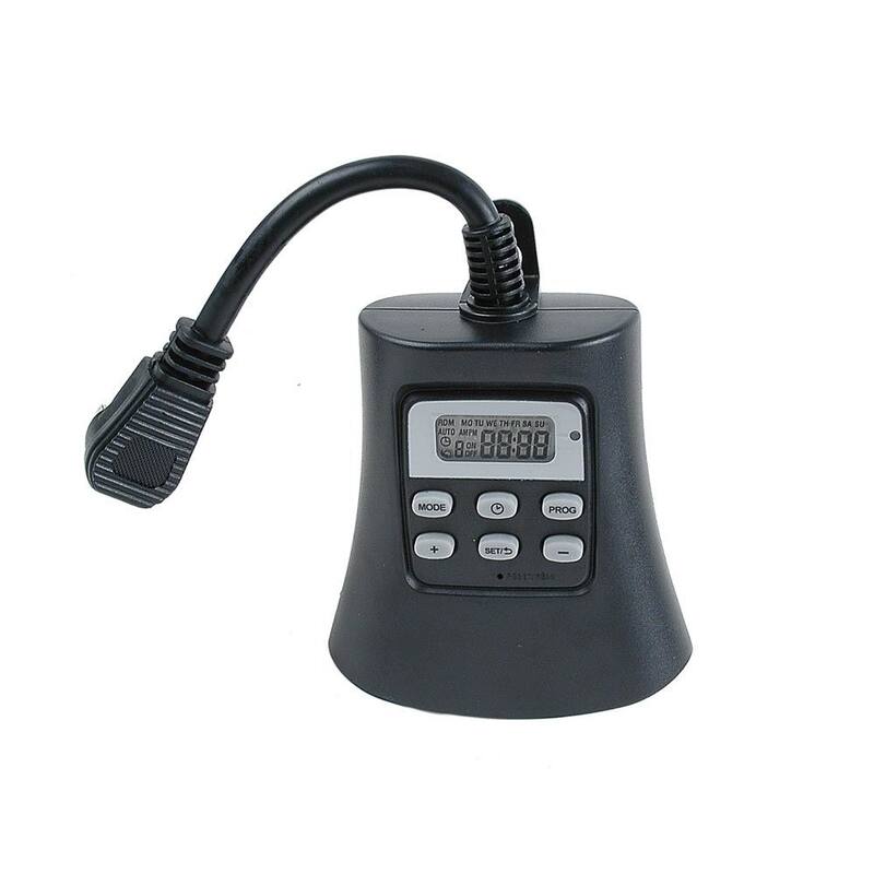15A-DOT Outdoor Timer, Outdoor String Light Christmas Timer, Programable - String Lights