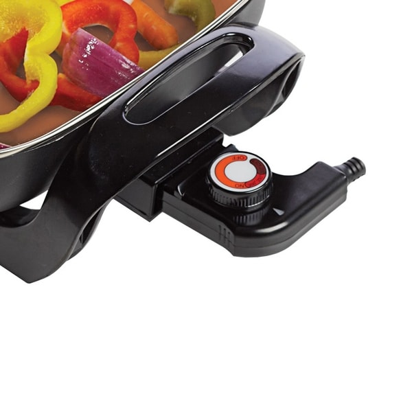 copper electric skillet 16 inch