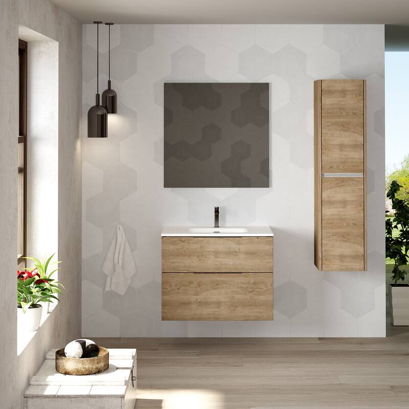 WS Bath Collections Dalia COL01 Dalia 55-1/8" Engineered Wood Wall
