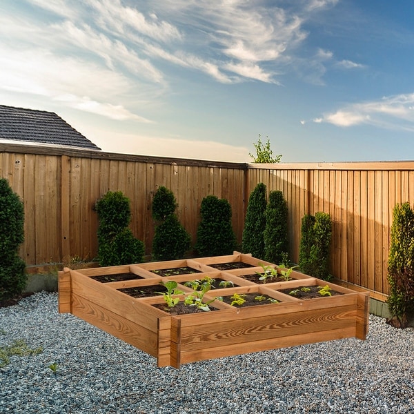 Wooden Garden On-Ground Raised Beds - Bed Bath & Beyond - 40117620