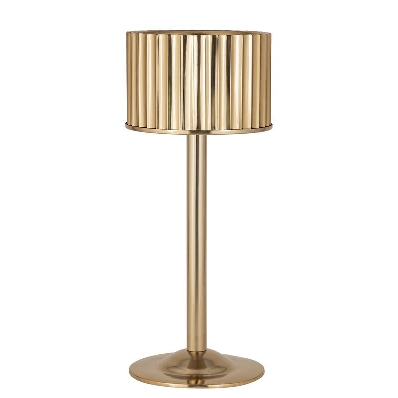 Gold Steel Ice Bucket Small Double Wall