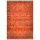 preview thumbnail 2 of 7, Nuloom Orange Traditional Floral Medallion Border Area Rug