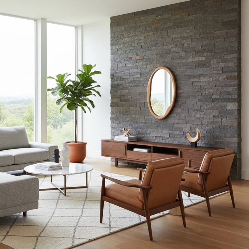 Quarry Oval Mirror - 26H x 16W x 1D