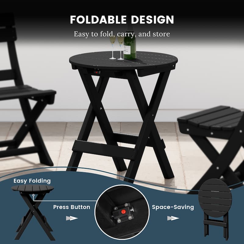 Laguna 3-Piece Folding Dining Set