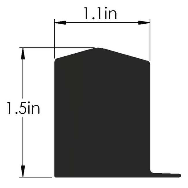 Ebbe America EK-MC375 Ebbe KERB 37.5" Medium Shower Curb