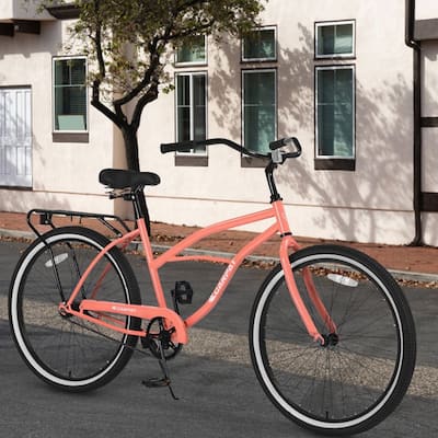 26 Inch Beach Cruiser Bike with Steel Frame for Adult