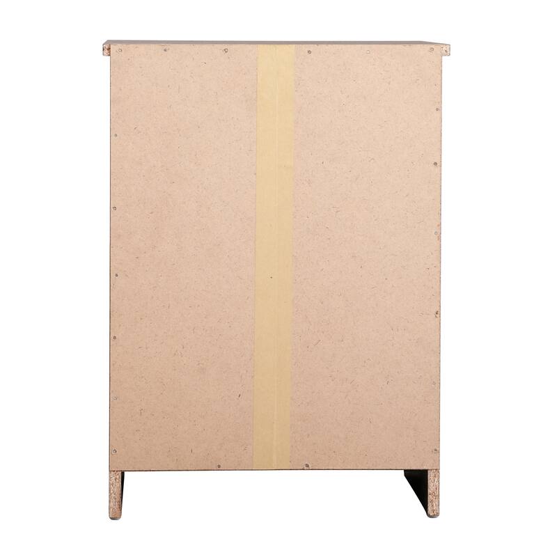 Grey Nightstand with Compact 24x18x16 Design, Modern Casual Bedside Table with Storage Space for Lamps and Books