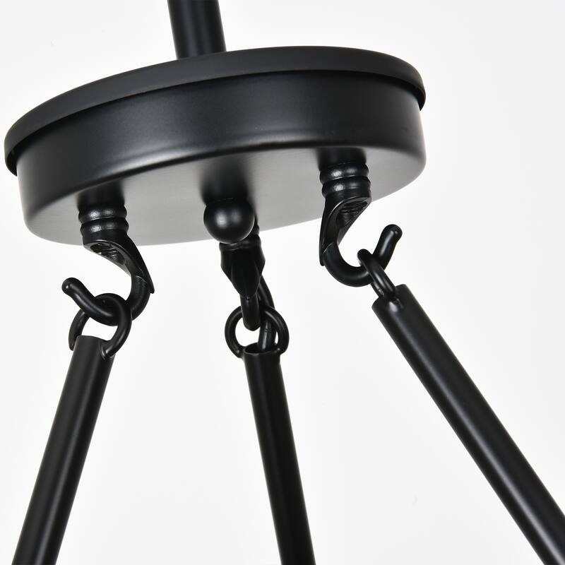 Starsky 6-Light 22.83inch Modern Farmhouse Round Ceiling Lights Wagon Wheel Chandelier