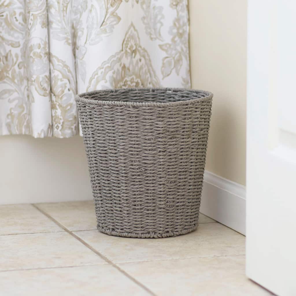 Household Essentials Paper Rope Waste Basket Trash Bin