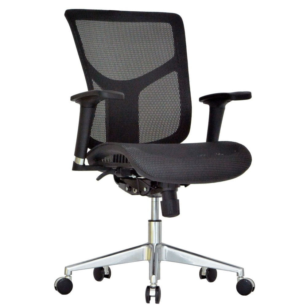 GM Seating Ergonomic Mesh Office Chair Dreem II Mesh Series, Black Mesh, Chrome Base (No Headrest)