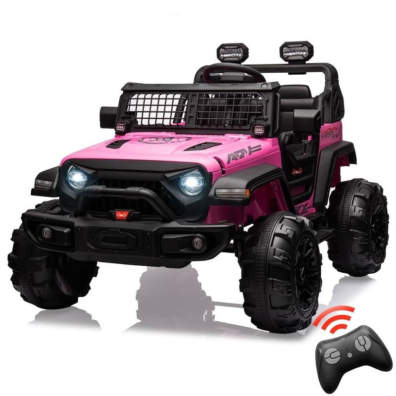 24V 9Ah Kids Ride On 2 Seaters Electric Car with Remote Control - Pink