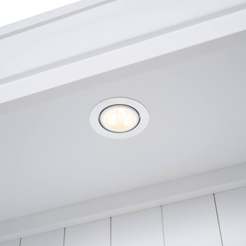 Merax Modern 2-Piece Bookcase Suite with LED Lighting and Adjustable Shelves