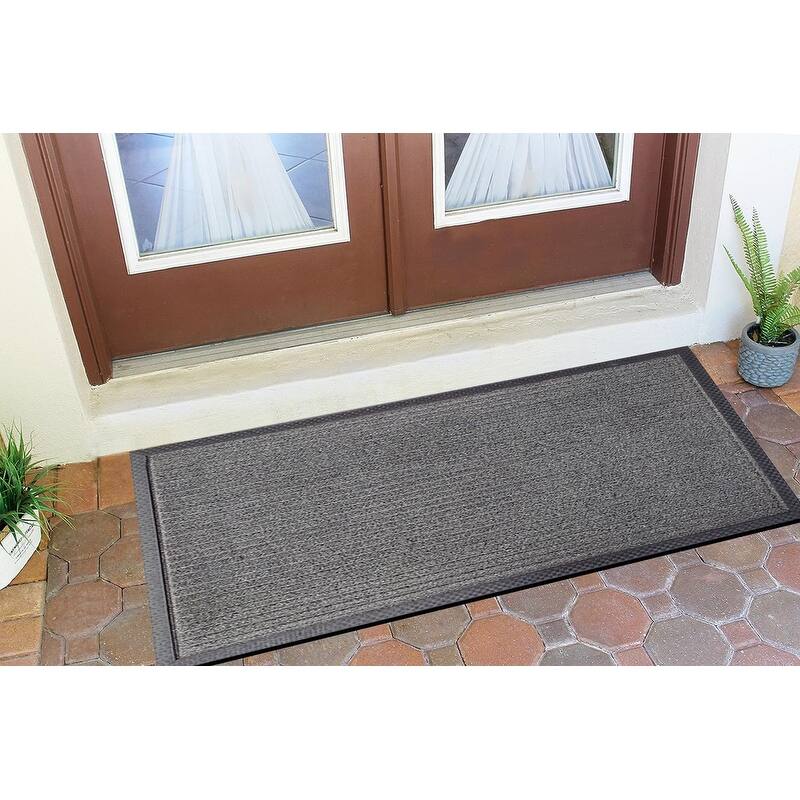 A1HC New Durable and Versatile Polypropylene Rubber Door Mat All Weather Inside Outside Door Mat