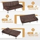 preview thumbnail 15 of 26, Homall Futon Sofa Bed Convertible Lounge Couch Sofa with Cupholders & Pillows