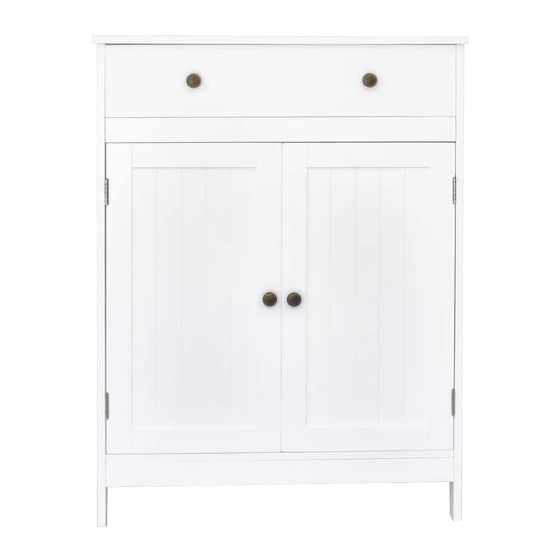 FCH Bathroom Freestanding Double Door Storage Cabinet