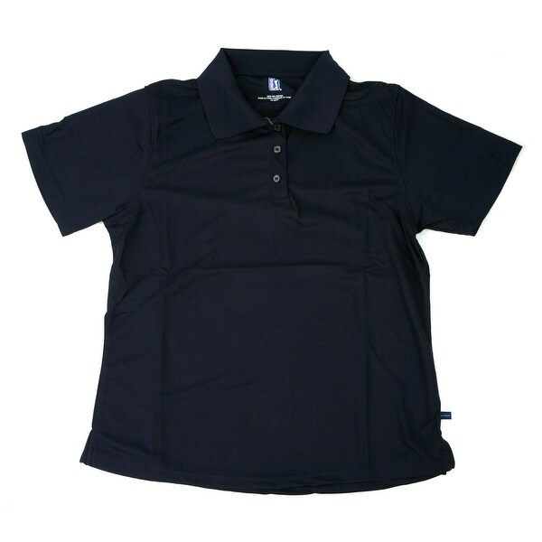 PGA TOUR Men's Polo Shirt - Navy Solid - Small