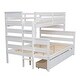 preview thumbnail 10 of 8, White Frame Bunk Bed Can Be Separated into Beds with 2 Drawers
