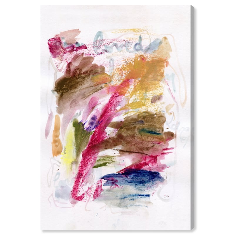 Wynwood Studio Canvas Abstract Beloved Colors White and Modern & Contemporary Wall Art Canvas Print