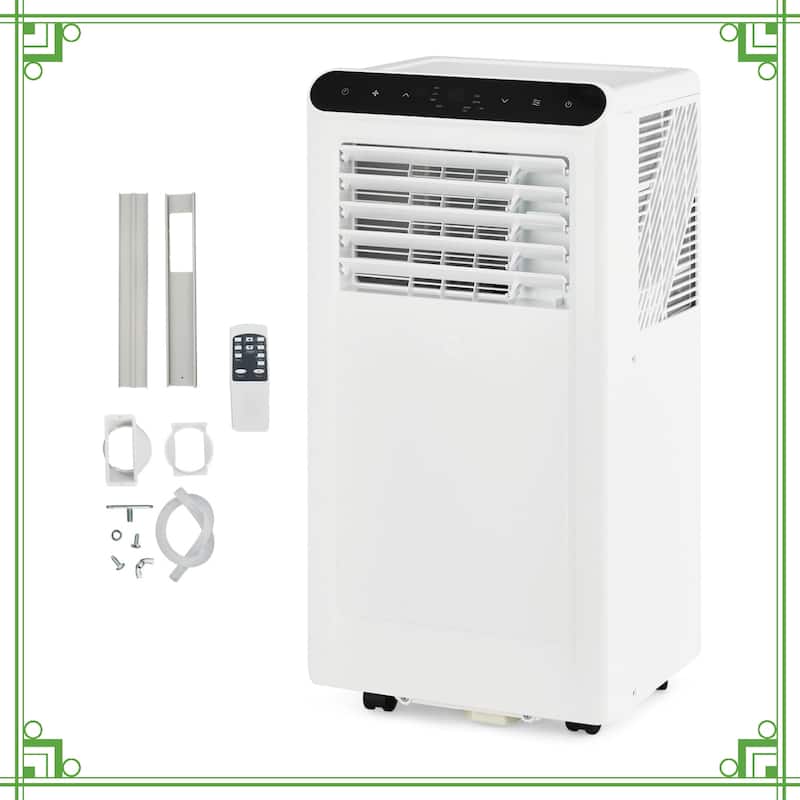 10000 BTU Portable Air Conditioner, Remote, 24H Timer, Sleep Mode - White