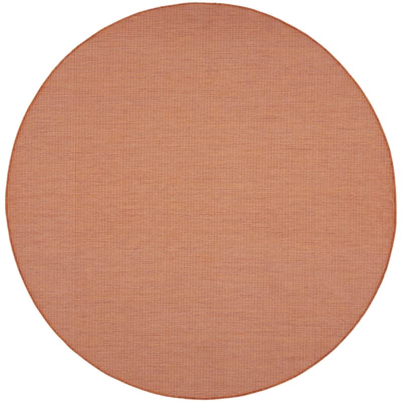 HomeRoots Contemporary Round Outdoor Rug - 8' Round