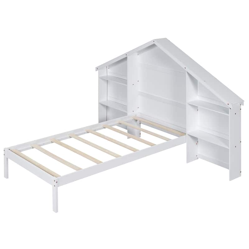 Wood Twin Size Platform Bed
