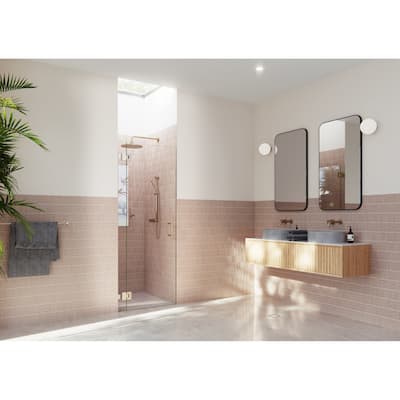 Glass Warehouse GW-GH-32 Halo 78" High x 32" Wide Hinged Frameless