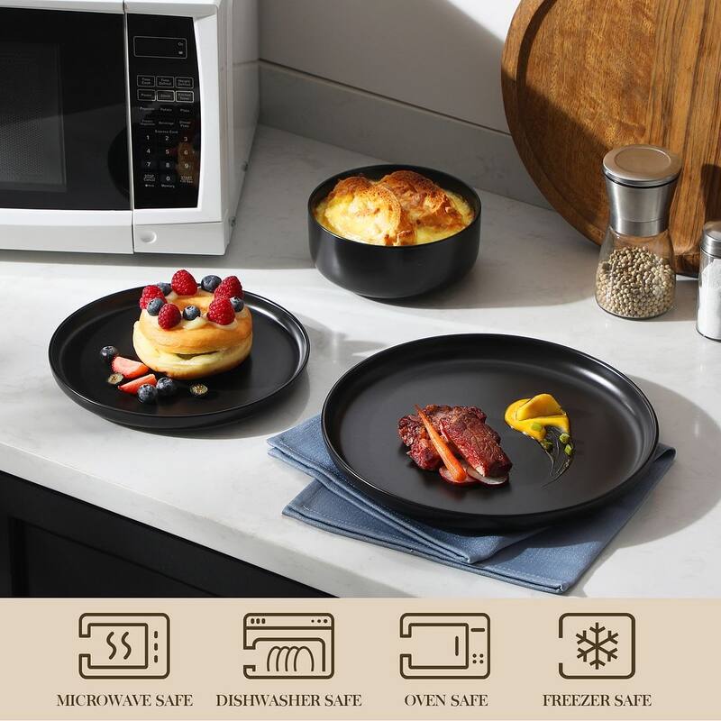 MALACASA LUNA 12-piece Porcelain Dinnerware Set (Service for 4)