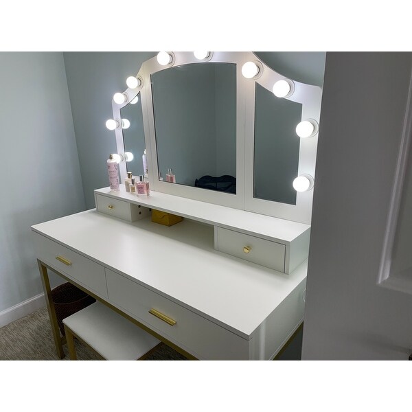 lighted vanity dresser