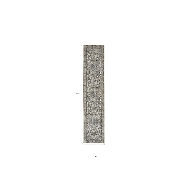 Mebe Power Loomed Distressed Area Rug By HomeRoots