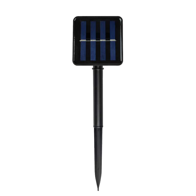 100 Count Warm White LED Solar Power Mini Christmas Light Set with Green Wire - 474"
