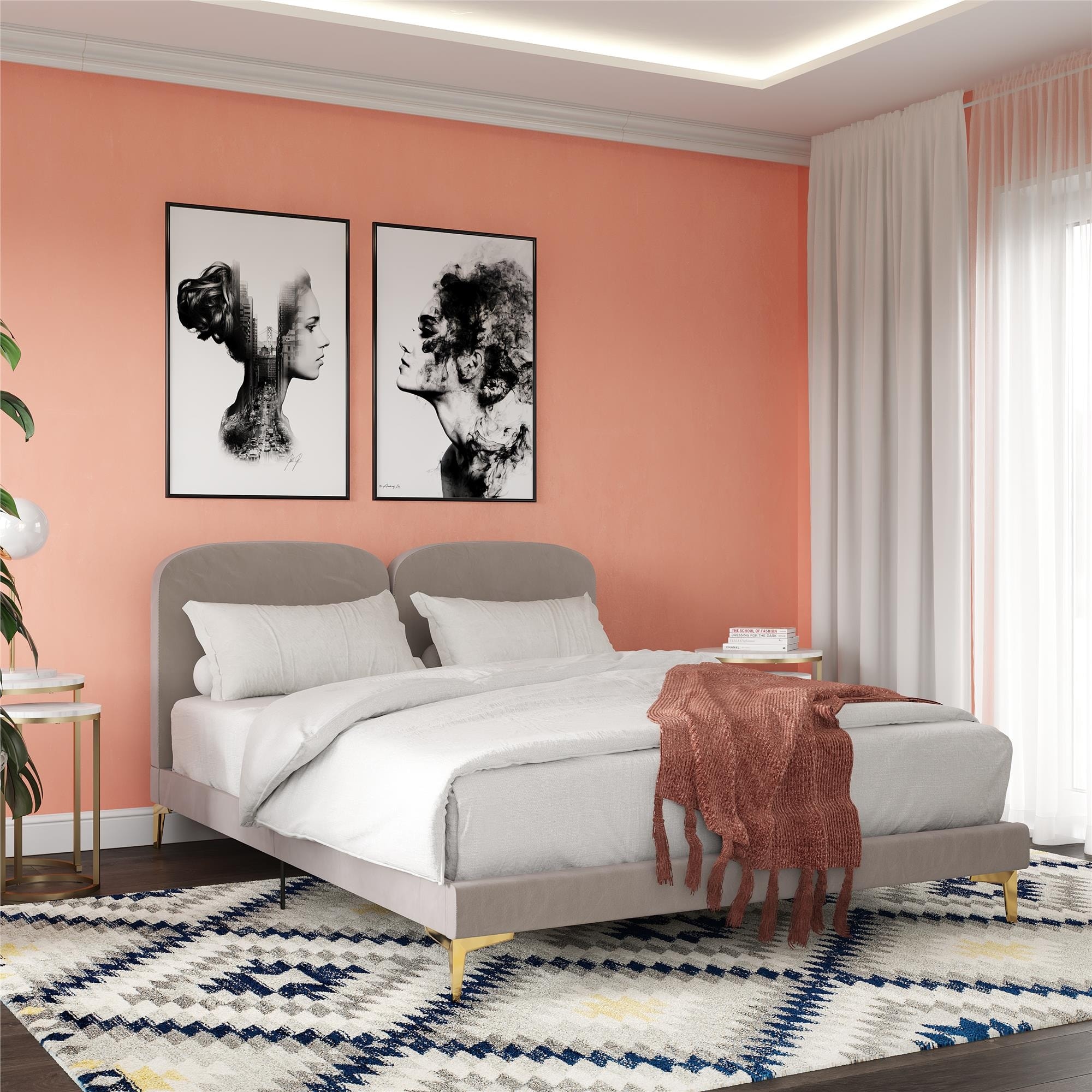 Upholstered CosmoLiving by Cosmopolitan Beds Bed Bath Beyond